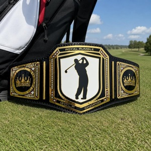 Cinturón de Campeonato de Golf Personalizado con Logotipo, Cinturón de Premio para Campeón de Golf, Cinturón de Trofeo Deportivo de Cuero Original - Product Image 6