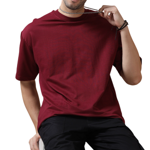 Camiseta Oversize para Hombre, OEM, al por Mayor, con Logotipo Personalizado, de Algodón Liso, Manga Corta, Tallas Grandes, para Streetwear Moderno - Product Image 6