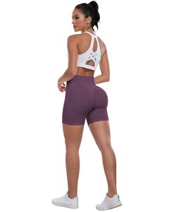 Shorts For Women Workout Gym Biker Shorts High Waisted Tummy Control Butt Lifting Running Sports Yoga <b>Booty</b> Scrunch Butt Shorts - Product Image 2