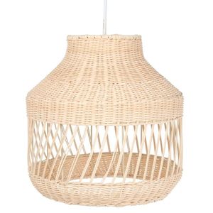 Unique Two-Section Shape Rattan Lampshade Hand-Woven Pendant <b>Light</b> Fixture Decorative Ceiling Hanging <b>Chandelier</b> For Cafe Bar - Product Image 2