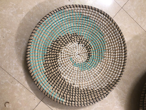 Vietchoice Bohemian Seagrass <b>Wall</b> Hanging Circular Abstract Geometric Pattern Home <b>Decor</b> Living Room Nature Wedding Birthday - Product Image 5