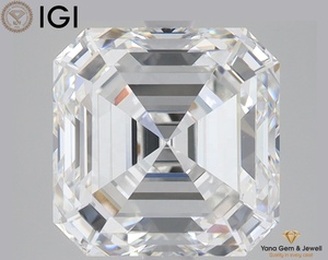 Diamante Cultivado en Laboratorio con Corte Asscher de 4.01 Quilates, Claridad VVS2, Color F, con Certificado IGI, para un Centro de Atención Impresionante - Product Image 1
