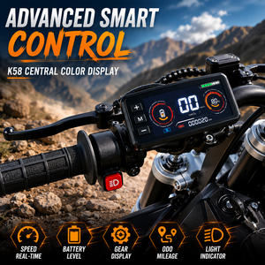 Bicicleta Eléctrica Todoterreno de Aluminio con Motor Central de Accionamiento Directo, 7000W Pico, 250Nm Torque, Batería de Litio 72V25Ah, LED - Product Image 4
