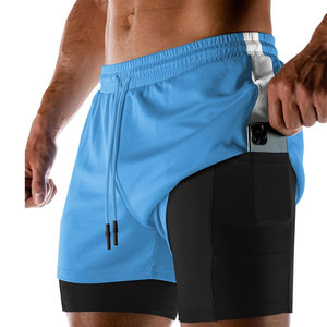 Shorts de sport 2 en 1 pour homme, séchage rapide, polyester, mode premium - Product Image 1