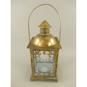 Lámpara Decorativa de Metal Chapada en Oro al Precio Más Bajo, Hecha a Mano en India, de Acero Inoxidable, con Vidrio Transparente y Forma Única para Decoración - Product Image 6