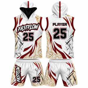 Hooded Plus Size Unisex 7V7 American <b>Football</b> Uniforms Custom 7-on-7 100% Polyester Breathable Digital <b>Print</b> Sleeveless - Product Image 6