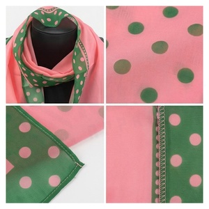 NORTH APPROACH Women's <b>Square</b> <b>Silk</b> <b>Scarf</b> Polka Dot Print Elegant Multi-Functional Fashion Accessory All Seasons - Product Image 4