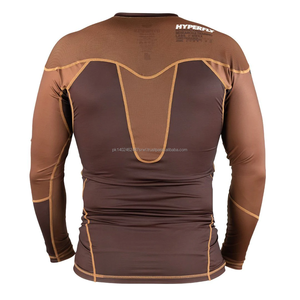 2025 new design Quality Guarantee Polyester and Spandex Quick Dry short Sleeve <b>Rash</b> <b>Guards</b> for <b>Men</b> by Bright Way International - Product Image 3