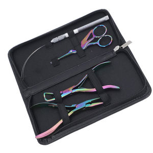 Kit de Pinzas para Extensiones de Cabello de Acero Inoxidable con Herramienta de Crimpado y Enhebrador para Instalación y Remoción, Logotipo Personalizado, Reutilizable - Product Image 4