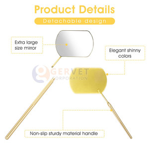 New Style Lightweight Stainless Steel Heart Shape & <b>Square</b> Eyelash Extensions <b>Mirror</b> Factory Direct Sale - Product Image 2