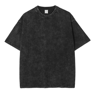 เสื้อยืดผู้ชายผู้หญิงฤดูร้อน 180 กรัม ผ้าฝ้าย 100% สไตล์วินเทจ ทรงปกติ แขนสั้น ระบายอากาศได้ดี สไตล์ไฮสตรีท - Product Image 4