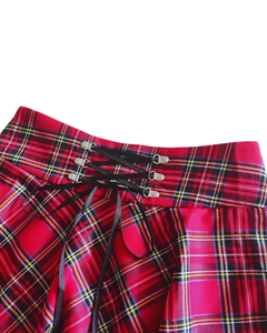 กระโปรงมินิทรงบานผ้าฝ้าย 100% สำหรับผู้หญิงและเด็ก กระโปรงสั้นผ้าแฟลนเนลแต่งลูกไม้จีบสไตล์โกธิค ผลิตตามสั่งจากโรงงาน ชุดพังก์สำหรับเด็กผู้หญิง กระโปรงระบายสำหรับฤดูร้อน - Product Image 2