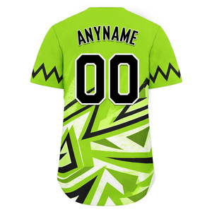 Maillot de baseball/softball rétro personnalisé pour homme en polyester respirant, uniforme de softball avec logo brodé et impression numérique - Product Image 2