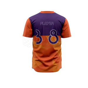 Short Sleeve Custom Team Baseball Uniform Set Breathable 100% Polyester Performance Gear High Quality OEM Service Adult Men's - Product Image 6