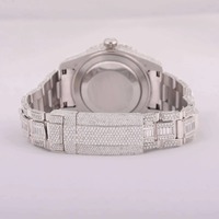 Reloj de Pulsera Unisex de Lujo con Incrustaciones de Moissanita, Cuadrado, de Aleación y Cuarzo, para Hombre y Mujer, Venta al Por Mayor