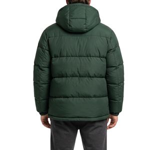 Chaqueta Acolchada Verde Bosque, con Relleno de Plumón, Aislante y Cálida, 100% Poliéster, para Hombre, con Capucha, Resistente al Viento - Product Image 2