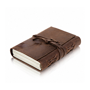Carnet en cuir véritable fait main, style vintage antique, avec fermeture à sangle – Vente en gros, personnalisation de logo - Product Image 4