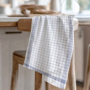 100% Flour Sack Woven Quick-Dry Yarn Dyed Checkered Custom Design Kitchen Towel Indian Cotton Kitchen <b>Linen</b> Towel <b>Set</b> - Product Image 6