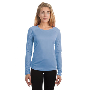 Custom Women's Long Sleeve T <b>Shirt</b> Breathable 100% Cotton Ladies Solar <b>White</b> New Best forlain Women's Long Sleeve T <b>Shirt</b> - Product Image 4
