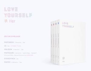 BTS LOVE YOURSELF [Her] Version K-Pop CD musical en plastique et papier, en coréen, pour tous les âges, modèle KR BW-154 - Product Image 2