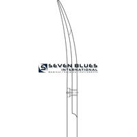 Ciseaux de dissection JAMESON-WERBER BSC1175 en acier inoxydable, instrument chirurgical pour usage ORL et USI