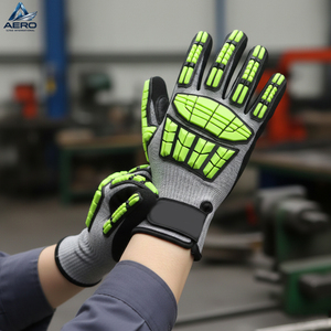 Elastic Wristband High-Performance Safety Wear Featuring Integrated Protection and Durable Reinforced Construction TPR <b>Gloves</b> - Product Image 6