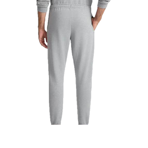 Pantalon de jogging en molleton gris clair pour homme, taille élastique, poches latérales, décontracté, respirant, mi-lourd, tricoté, pour l'automne - Product Image 3