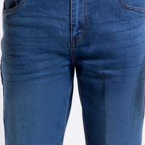 <b>Men</b> Casual Mid Distressed Denim <b>Jeans</b> Straight Solid Woven Trendy Streetwear Winter Summer Breathable Comfortable Daily Wear - Product Image 3