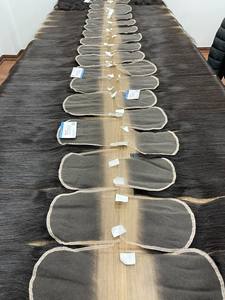 Échantillon gratuit de cheveux humains bruts brésiliens vierges faisceaux avec 4x4 transparent HD dentelle fermeture frontale ensemble d'extensions de cheveux - Product Image 5