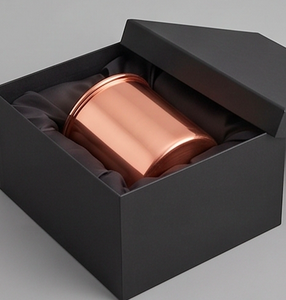 Copper Food Container <b>Set</b> With Lid Round Classic Design Polished Surface For Spice Storage And For Stylish Kitchen Use - Product Image 6