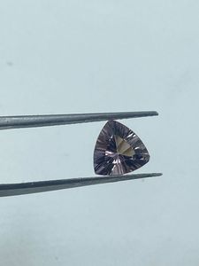 Pierre d'amétrine naturelle de haute qualité, couleur or clair + lavande claire, coupe trilobée, 2 pièces, 2,75 carats, 8 mm, pierre précieuse attrayante et magnifique - Product Image 5