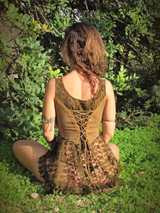 Top Corsé de Encaje, Estilo Bohemio Burlesco, Top de Algodón para Festivales, Elegante Corsé de Inspiración Vintage, Atuendo Étnico de Verano - Product Image 4