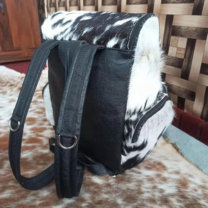 Luxury cowhide leather hair on <b>backpacks</b> bulk supplier OEM custom logo export quality student bags in reasonable price - Product Image 6