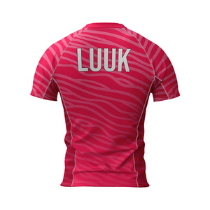 Customized Printed Breathable Anti Bacterial Regular Fit Athletic Training Gym Top Quick Dry Short Sleeve 100% <b>Polyester</b> <b>Shirt</b> - Product Image 3