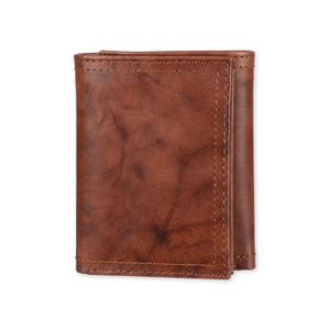 Top High Quality Cowhide Genuine Leather Men Pocket <b>Wallets</b> OEM Services Latest Design with Short Length Fashionable Accessories - Product Image 1