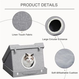 Torre per Gatti e Scale per Animali Domestici, Comoda Cuccia per Esigenze di Arredamento Felino - Product Image 5