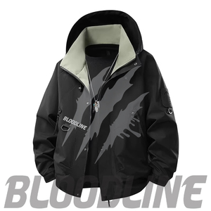 Chaqueta Bomber para Hombre BLOODLINE, Impermeable, Transpirable, Cortavientos, Formal de Invierno, Corte Regular, Exterior de Poliéster, Cierre de Cremallera - Product Image 2