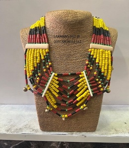 Collar de moda con cuentas de hueso modelo 2024 collar de diseño africano con cuentas de hueso para mujer collar de moda de hueso de la India - Product Image 1