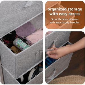 White 4-Drawer <b>Storage</b> Organizer <b>Unit</b> for Bedroom Closet <b>Clothes</b> Organiser - Product Image 4