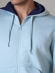 Sudadera con capucha personalizada de clase Elite para hombre, con cremallera, de algodón grueso, forro polar, lisa, transpirable, cómoda, estilo urbano. - Product Image 5