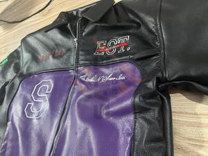 Veste en cuir véritable zippée pour homme, manteau printemps-automne, veste de mode pour homme, col rabattu, coupe ajustée, veste décontractée - Product Image 4