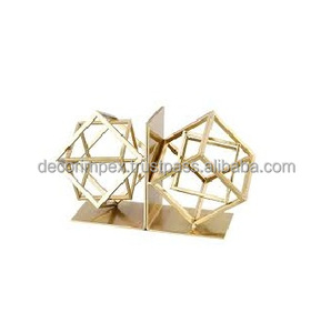 Heart shaped telescopic <b>bookends</b> Features a retractable design made of metal with a Silver plating or brass finish. - Product Image 3