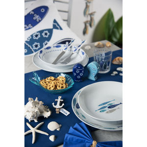 Set di Posate Excelsa 24 Pezzi in Acciaio Oceanico Multicolore con Design a Pesce - Product Image 5