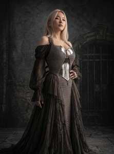 CALVIN HANDICRAFT Handmade Elven Chainmail Armor Dress, Fantasy Steel Cuirass Corset, Warrior Cosplay - Product Image 5