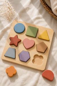 Jouets en bois de style bio pour bébés, pour des thèmes de nurserie naturels, des familles éco-responsables et des cadeaux réfléchis pour nouveau-nés - Product Image 4