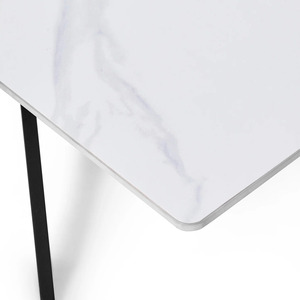 Industrial Spider <b>Folding</b> Metal Leg <b>White</b> Marble Top Modern Home Office Living Room Furniture Coffee <b>Table</b> - Product Image 3