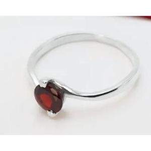 Garnet <b>Emerald</b> Cut 925 Sterling <b>Silver</b> Christian <b>Ring</b> Bezel Setting Minimalist Geometric Style Unisex Wedding Fine Jewelry - Product Image 4