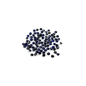 พลอยไพลินบลูแซฟไฟร์ธรรมชาติทรงกลมขนาด 4 มม. จากกรุงเทพฯ พลอยไพลินบลูแซฟไฟร์ทรงกลมแบบหลวมสำหรับทำเครื่องประดับ พร้อมใช้งาน - Product Image 1