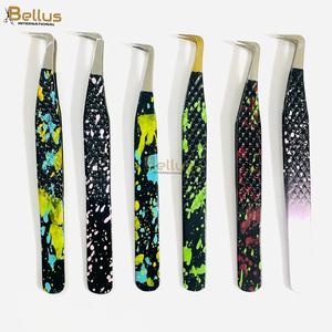 แหนบต่อขนตา Bellus International Wholesale แบบ 90 องศา ปลายเรียบ จับถนัดมือ สีเคลือบ สแตนเลสสตีล - Product Image 5