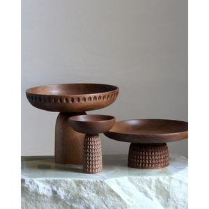 Cuencos de lujo para servir comida, de diseño rústico vintage, hechos de madera de alta calidad, con un aspecto atractivo y a un precio impresionante. - Product Image 1